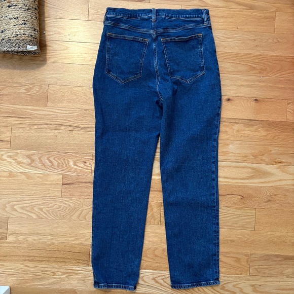 Abercrombie high waist straight leg ankle jean dark wash - Picture 4 of 4